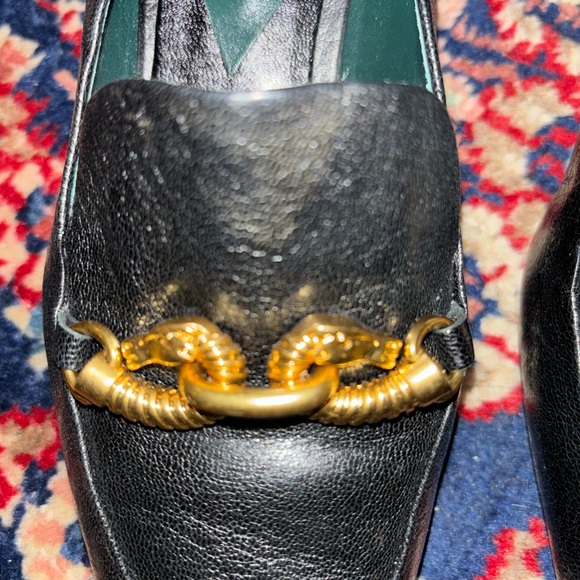 Tory Burch black leather Jessa loafers women’s size 6.5 - Picture 4 of 8